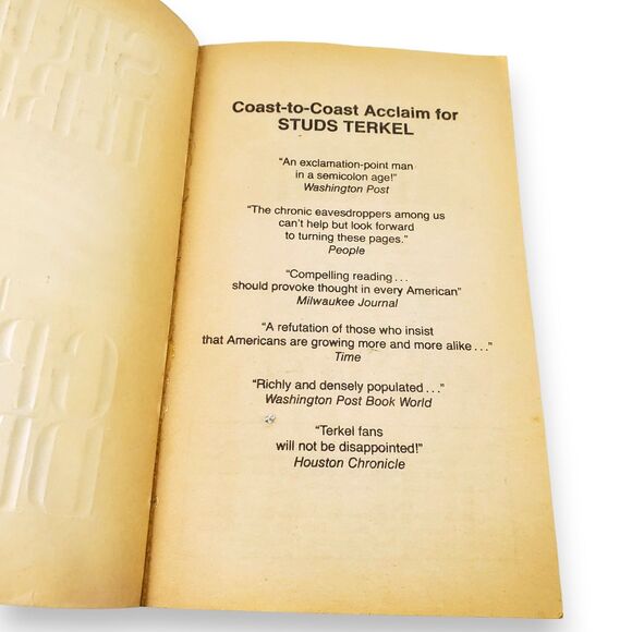 Vintage 1989 The Great Divide by Studs Terkel Paperback Book 1st Avon Edition - Picture 4 of 15